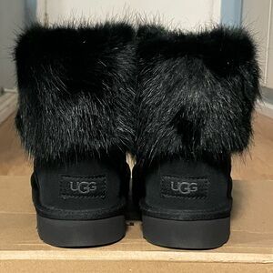 UGG Black Fur Boots – Brand New w/ Box & Receipt